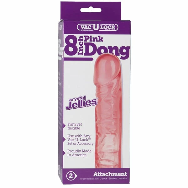 Doc Johnson Dildos Vac-U-Lock 8" Crystal Jellies Dong 2 Doc Johnson Dildos Vac-U-Lock 8" Crystal Jellies Dong