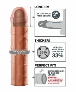 Pipedream Products Penis Pumps & Sleeves Fantasy X-tensions Perfect 2" Extension