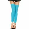 Music Legs Turquoise Acrylic Footless Leg Warmers