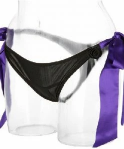 Doc Johnson Vibrators Black Rose Secret Garden Vibrating Panties