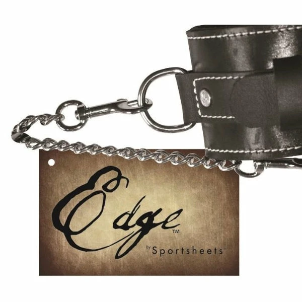 Sportsheets Bondage & Fetish Edge Leather Arm/Thigh Restraints 2 Sportsheets Bondage & Fetish Edge Leather Arm/Thigh Restraints