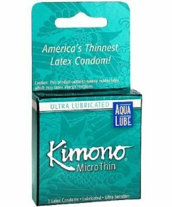 Kimono Condoms Kimono MicroThin Plus Aqua Lube