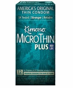 Kimono Condoms Kimono MicroThin Plus Aqua Lube