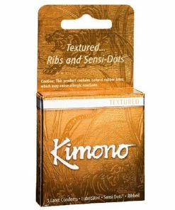 Kimono Condoms Kimono MicroThin Ribbed+Sensi-Dots Condoms