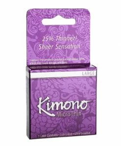 Kimono Condoms Kimono MicroThin Large Condoms