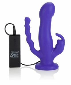 CalExotics Vibrators 10-Function Silicone Love Rider Triple Riders
