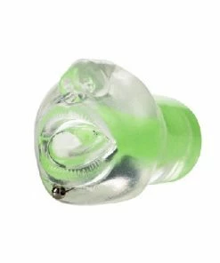 CalExotics Glow Stroker Pierced Lips Non-Vibrating Masturbator - DISCO