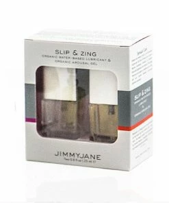 Jimmyjane Slip And Zing Organic Water Based Lubricant And Organic Arousal Gel Lubes & Lotions