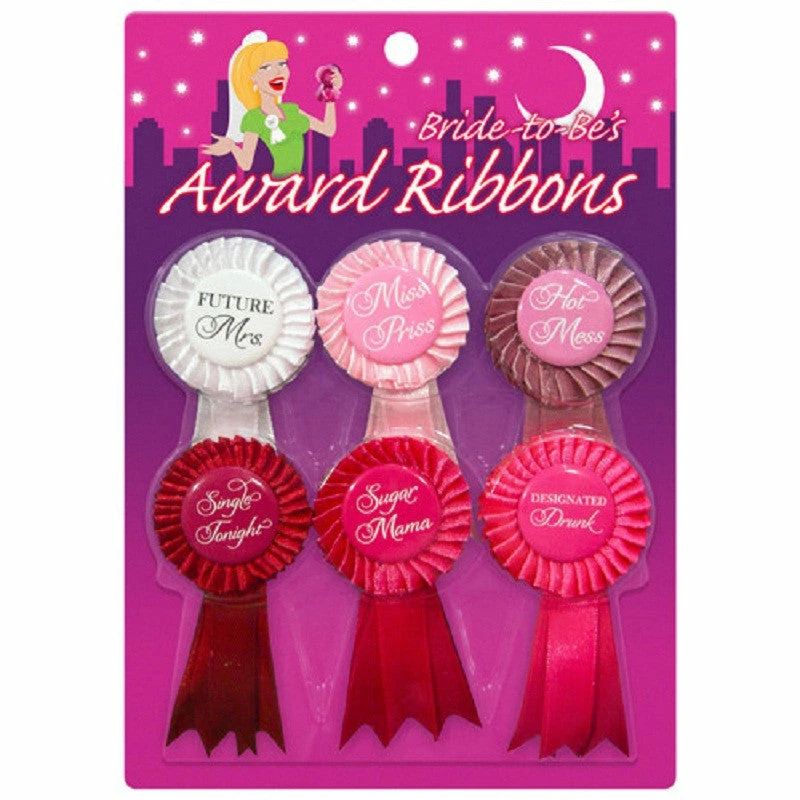 Kheper Games Bachelorette Party Bride-To-Be's Award Ribbons 1 Kheper Games Bachelorette Party Bride-To-Be's Award Ribbons