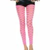 Music Legs Hot Pink Pothole Leggings Lingerie
