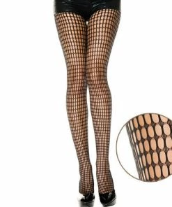 Music Legs Lingerie Spandex Crochet Net Pantyhose