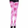 Music Legs Lingerie Opaque Big Argyle Pattern Pantyhose - Pink/Fuschia - O/S