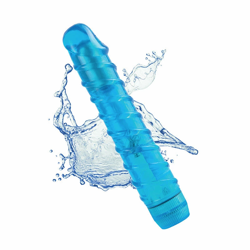Pipedream Products Juicy Jewels Aqua Crystal Vibrators 2 Pipedream Products Juicy Jewels Aqua Crystal Vibrators