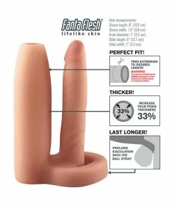 Pipedream Products Fantasy X-tensions Double Trouble Girth Gainer Penis Pumps & Sleeves