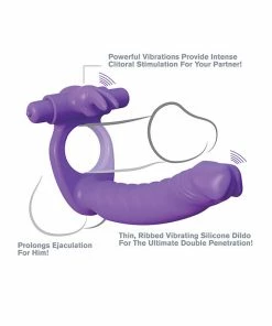 Pipedream Products Fantasy C-Ringz Silicone Double Penetrator Rabbit