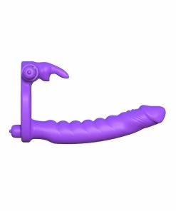 Pipedream Products Fantasy C-Ringz Silicone Double Penetrator Rabbit