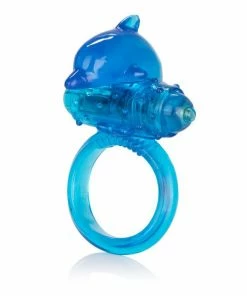 CalExotics One Touch Dolphin Vibrating Cock Ring