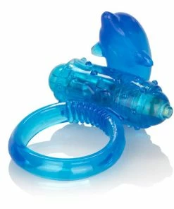 CalExotics One Touch Dolphin Vibrating Cock Ring