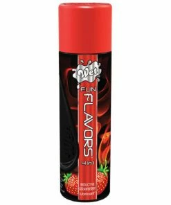Wet Fun Flavors Seductive Strawberry 4-in-1 Lubricant Lubes & Lotions