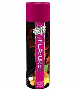 Lubes & Lotions Wet Fun Flavors Tropical Fruit Explosion 4-in-1 Lubricant